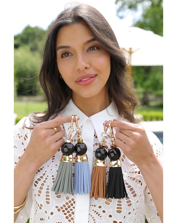 Luella Grey Thames Tassel Black Charm