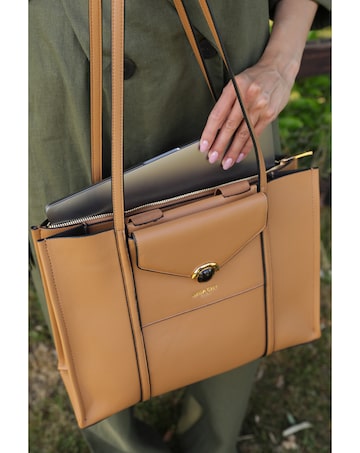 Luella Grey  Darcy Camel Laptop Tote