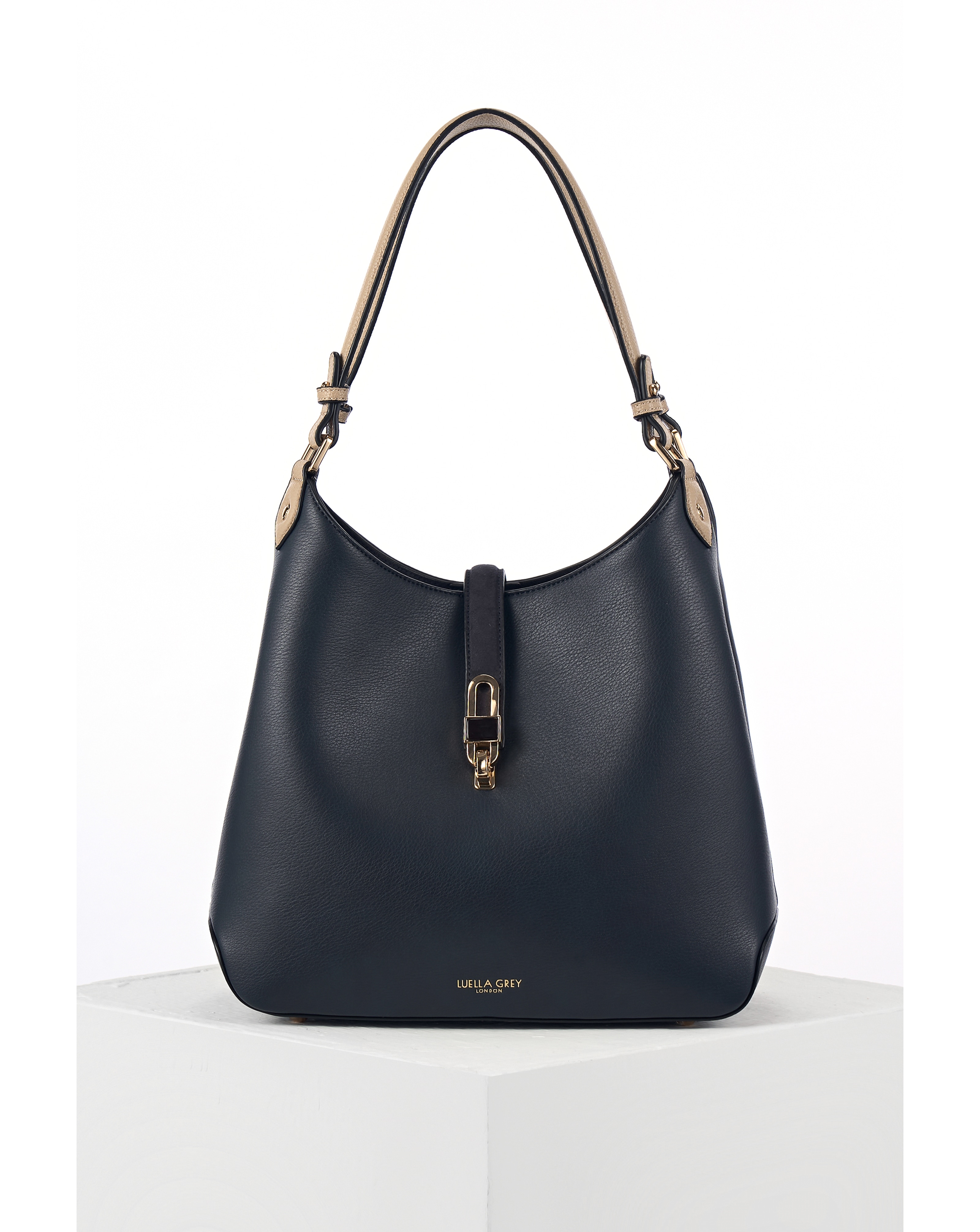 New In - Luella Grey Romany Navy Hobo Tote