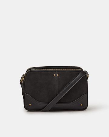 Accessorize Classic Double Zip Crossbody Bag