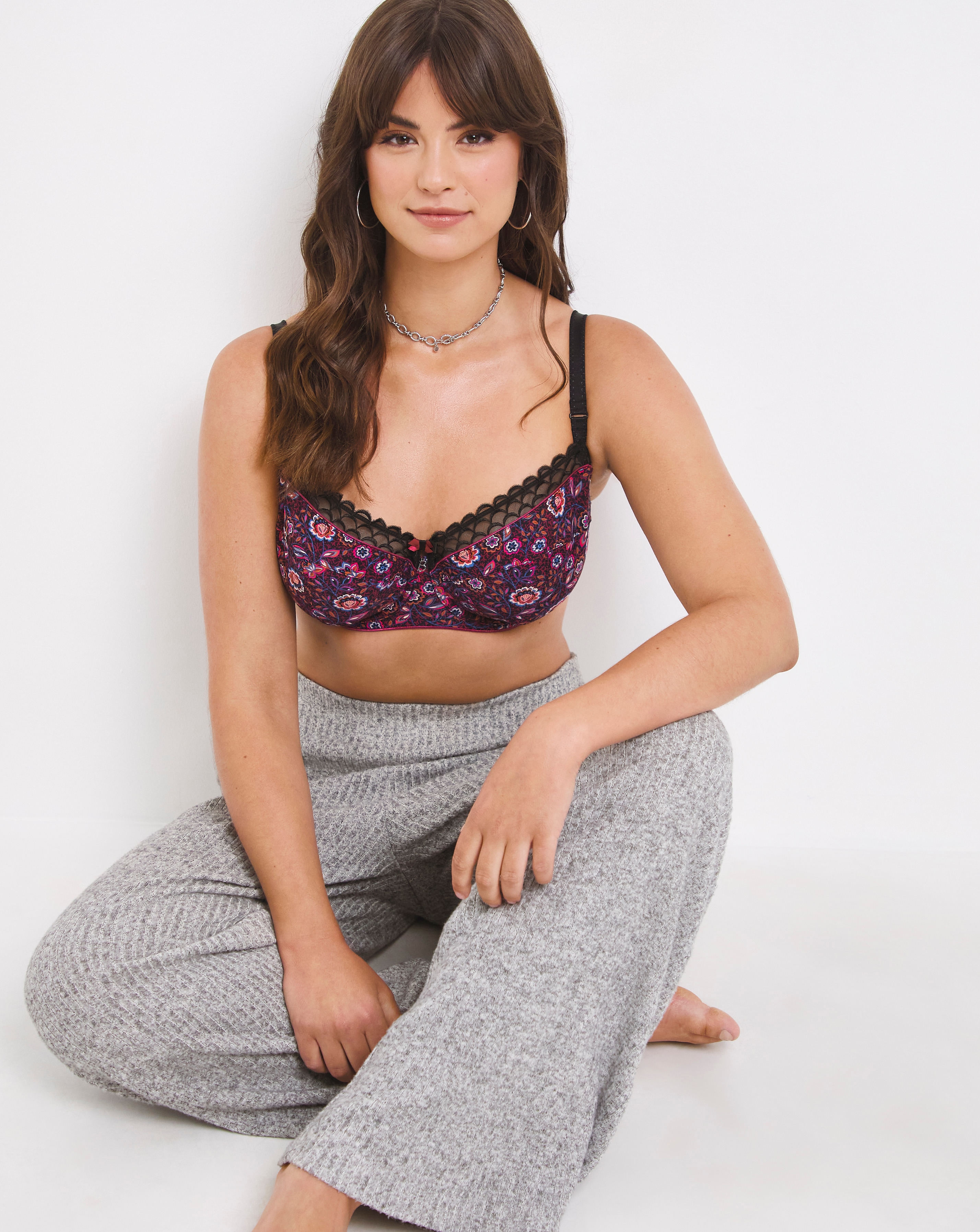 Bestform Sydney Full Cup Wired Bra In Azalea print | UK Size 36D Women's