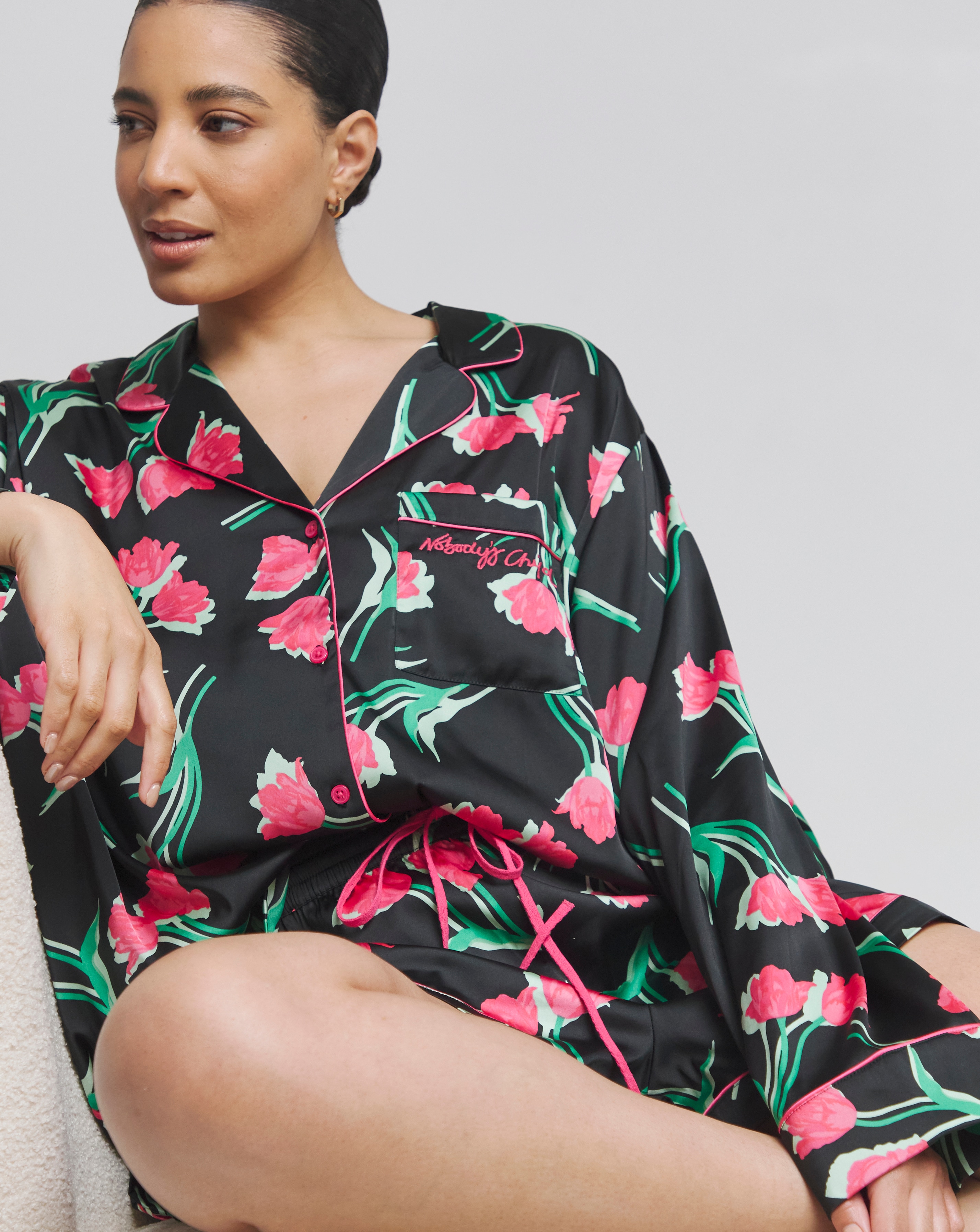 Nobodys Child Satin Shortie PJ Set