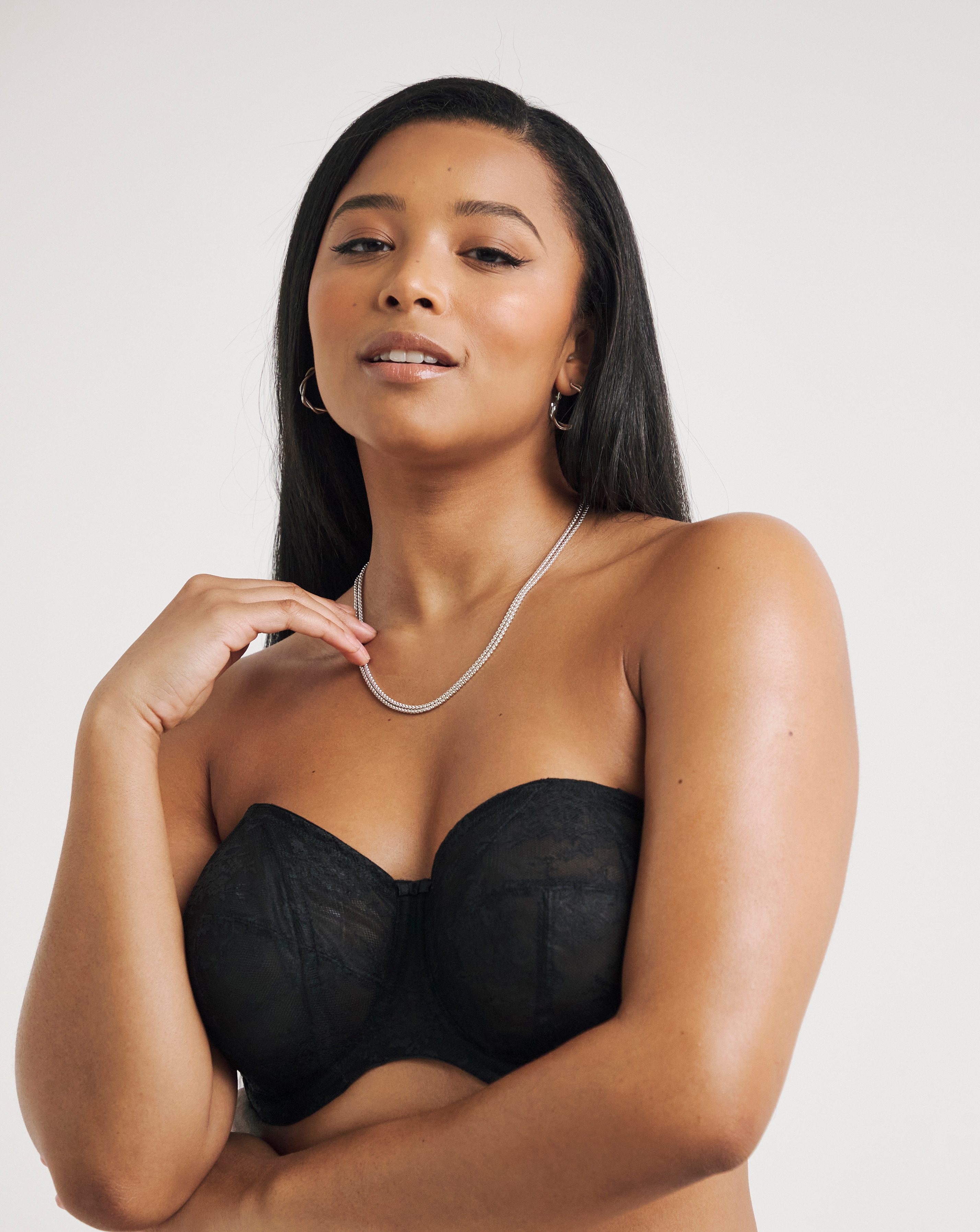 Goddess Verity Strapless Wired Bra Black