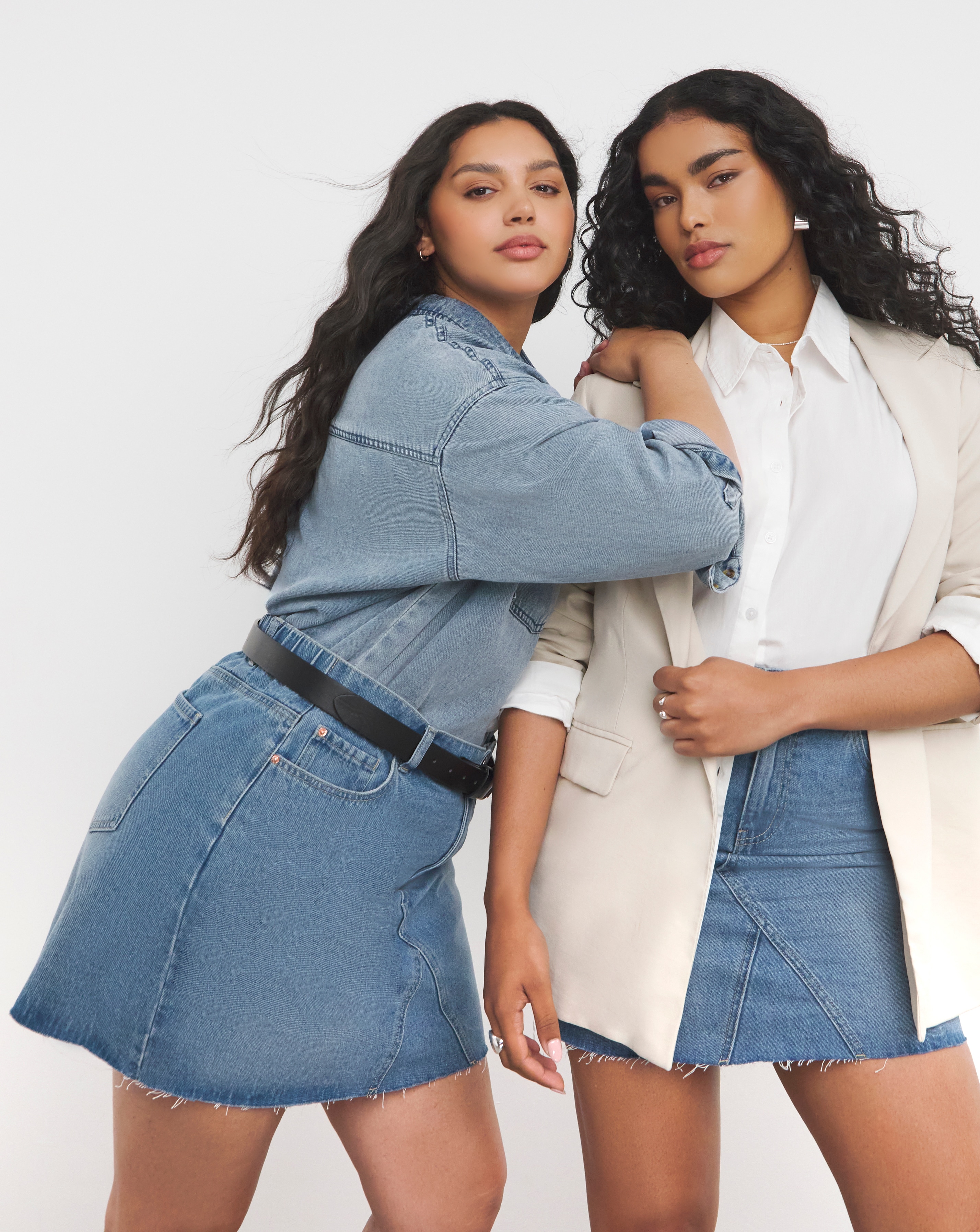 Mid Blue 5 Pocket Denim Mini Skirt