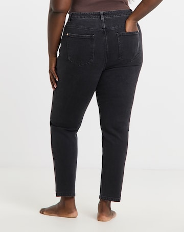 99 1 Black Comfort Stretch Slim Straight Jeans