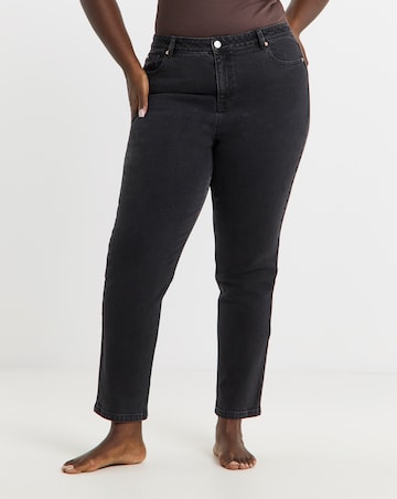 99 1 Black Comfort Stretch Slim Straight Jeans