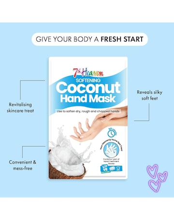 7th Heaven Coconut Moisture Hair, Face, Eye & Feet Mask Set