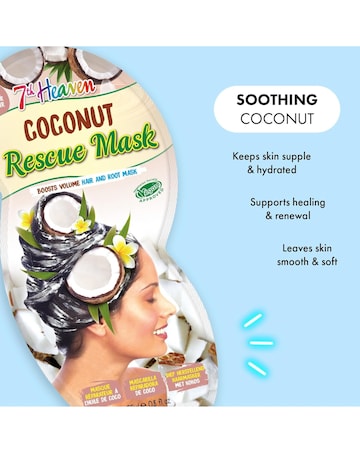 7th Heaven Coconut Moisture Hair, Face, Eye & Feet Mask Set