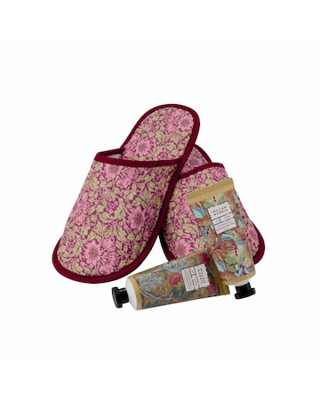 William Morris At Home Beautiful Sleep Quilted Slipper Set