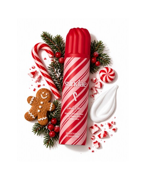 Sundae Whipped Shower Foam Candy Cane