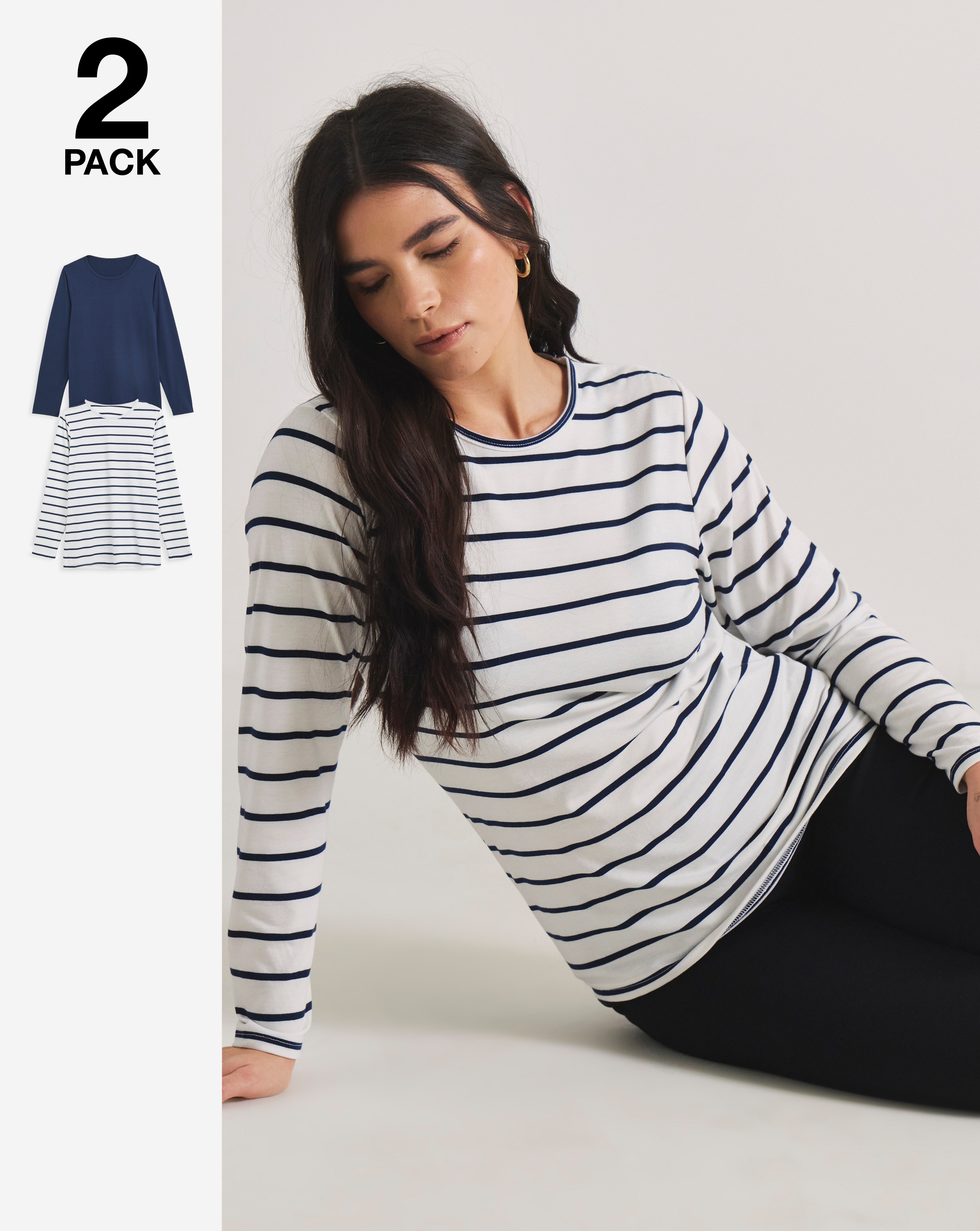 2 Pack Thermal Long Sleeve Tops