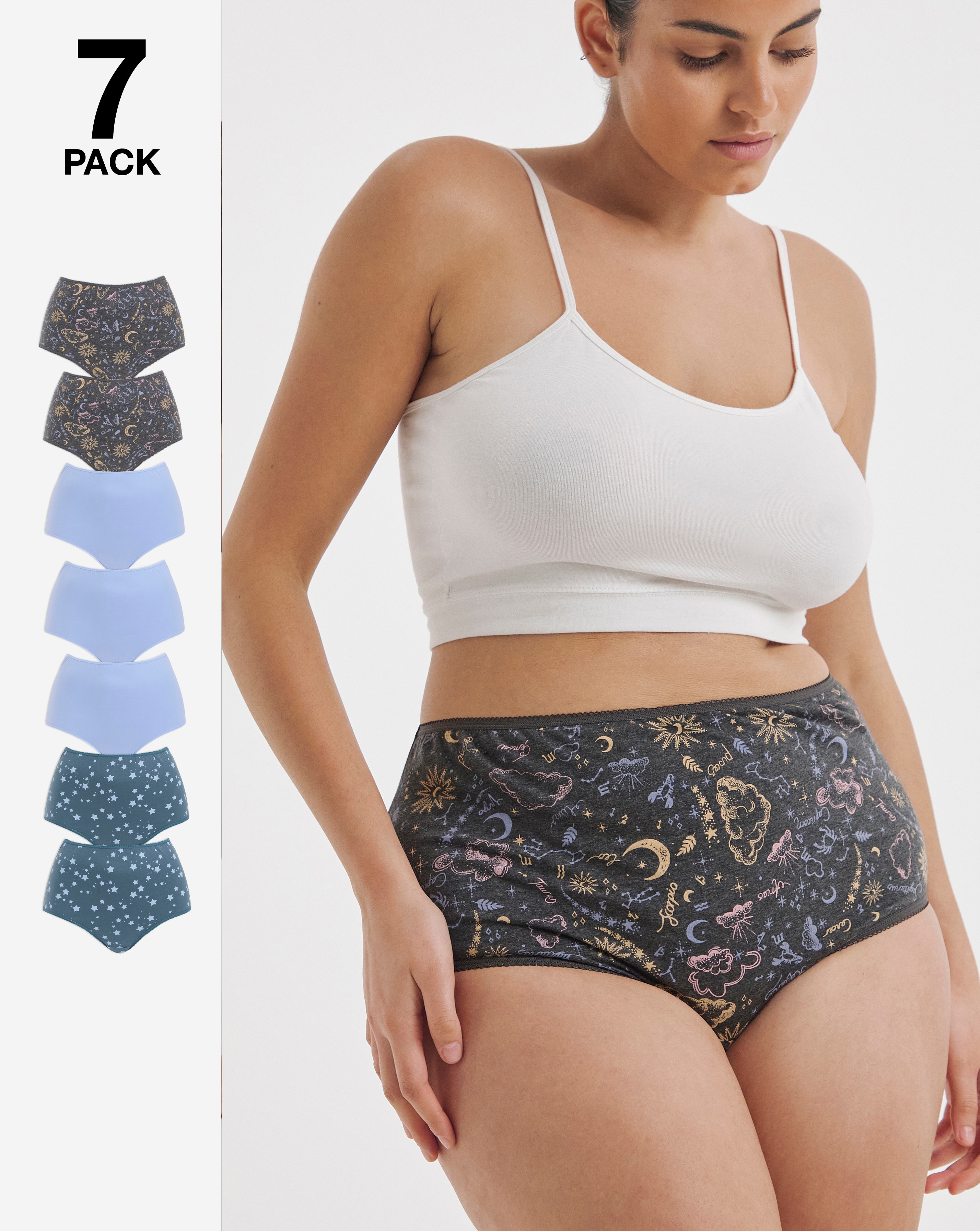 Pretty Secrets 7 Pack Full Fit Brief
