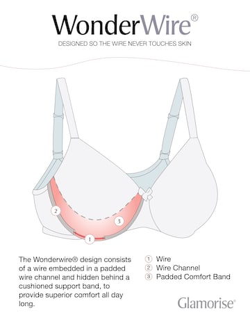 Glamorise 1240 Back Close Wonderwire Bra