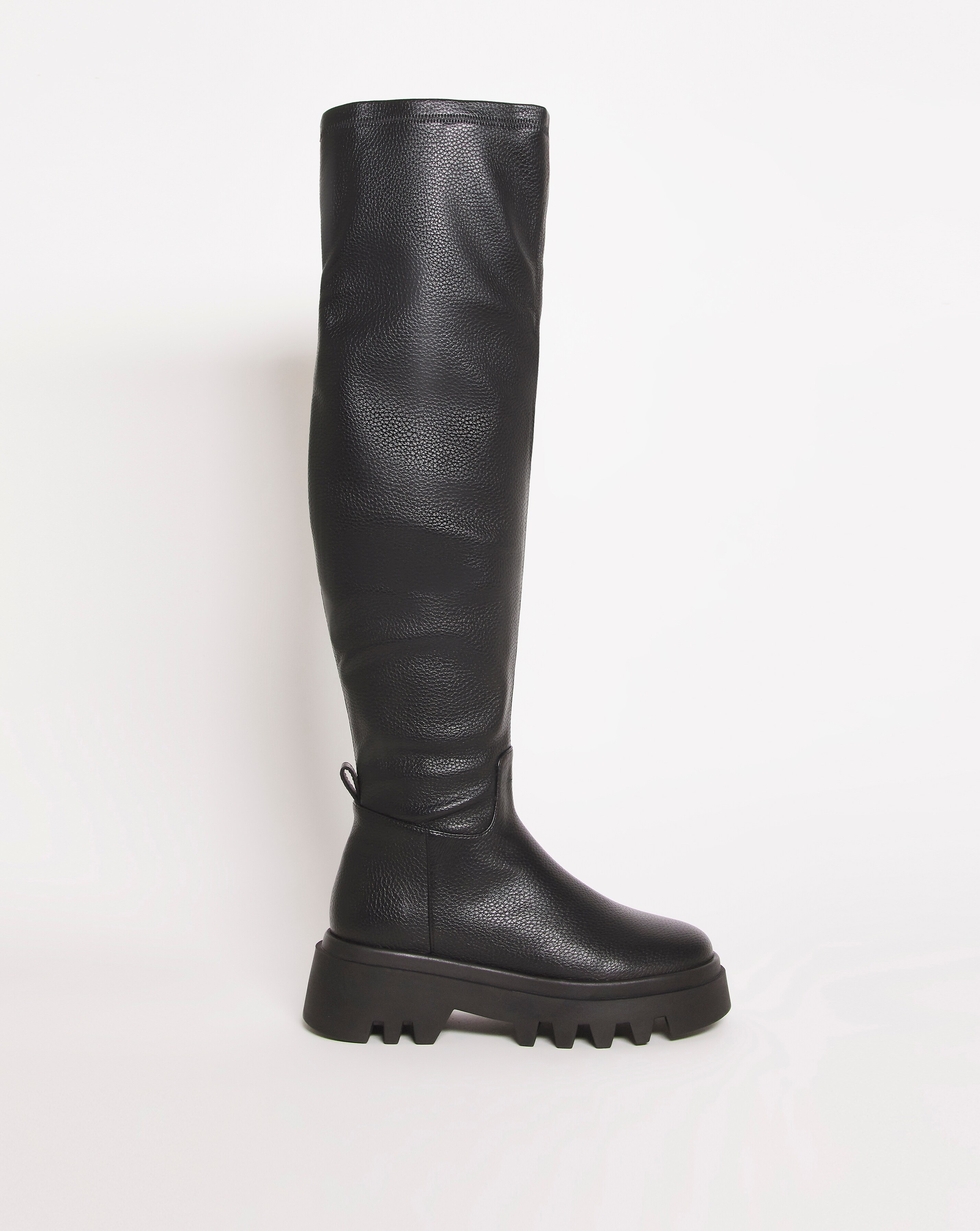 Catania Chunky Cleated Over Knee Boots 