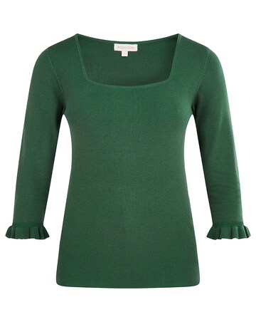 Monsoon Square Neck 3/4 Sleeve Jumper