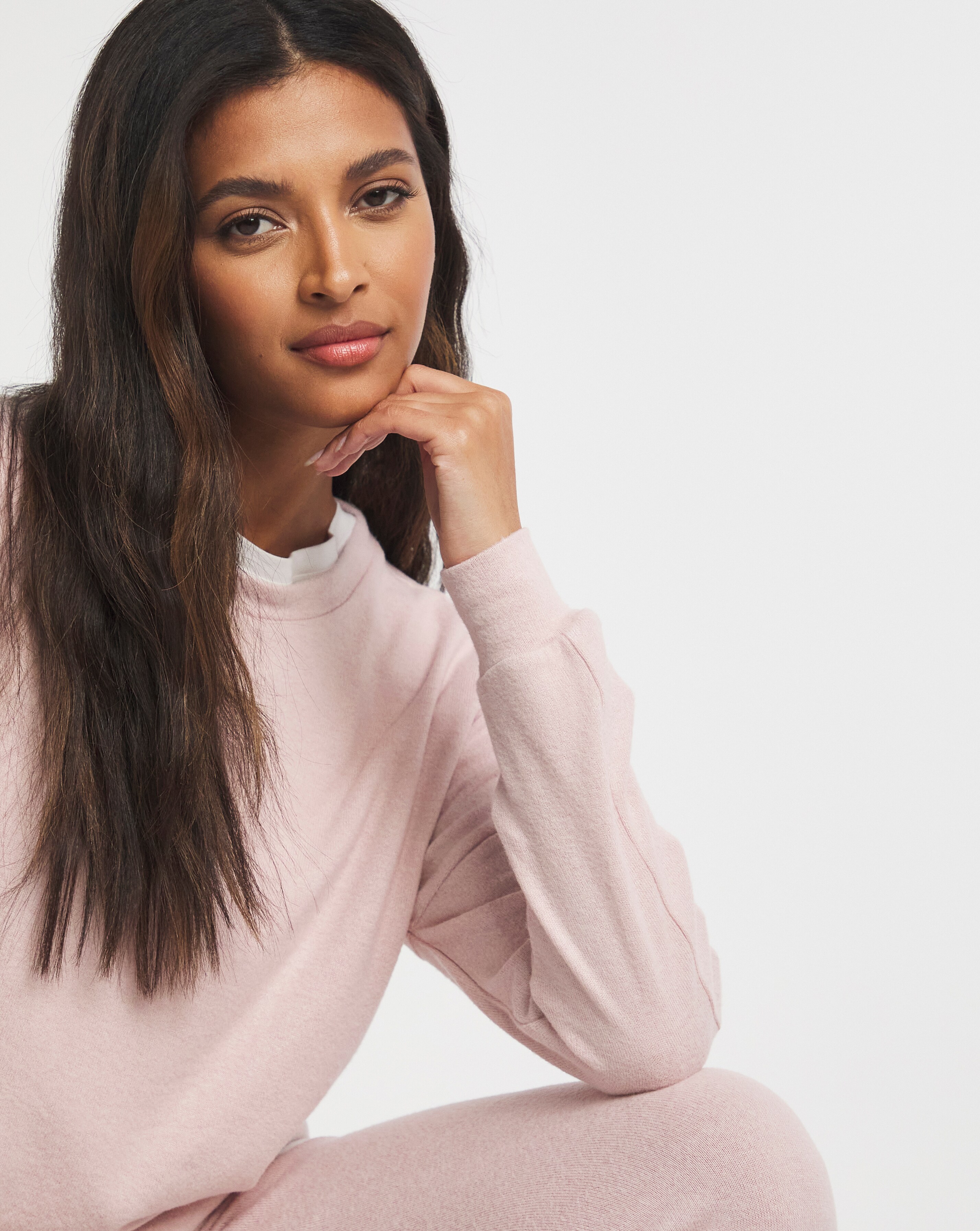 Pink Soft Touch Sweatshirt | Simply Be