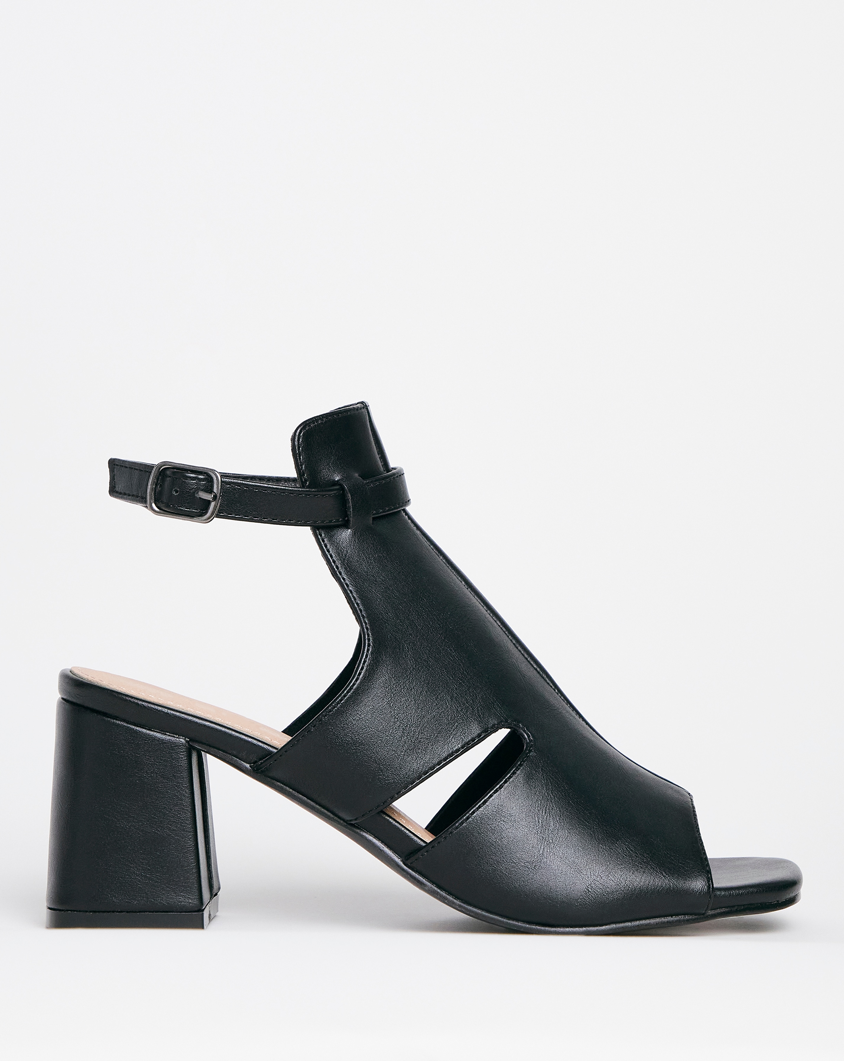 Toya Block Heel Shoe Boots Extra Wide 