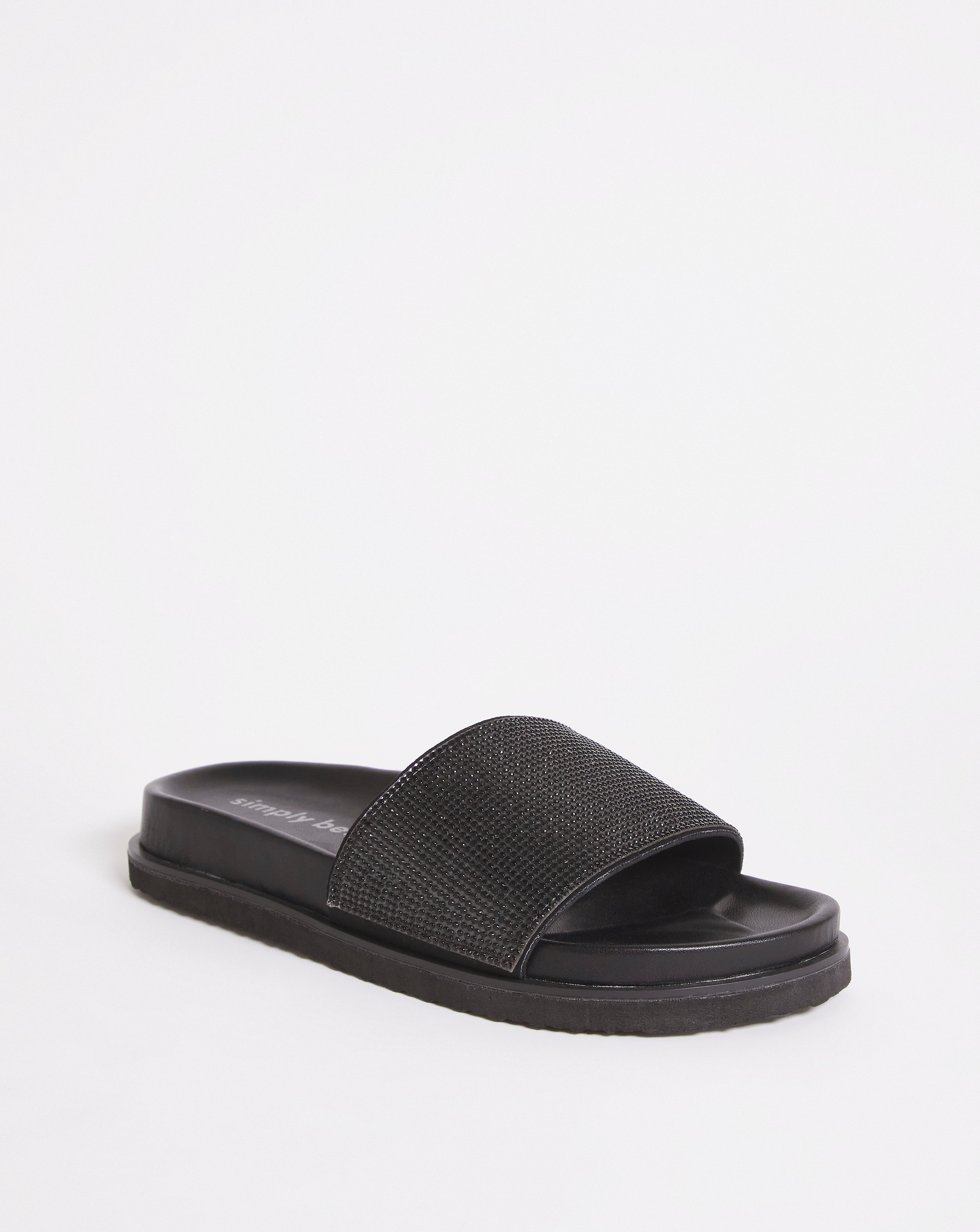 Baha Diamante Sliders Ex Wide Fit | Simply Be
