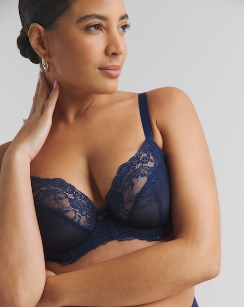 Panache Ana Plunge Bra Midnight Sequinn