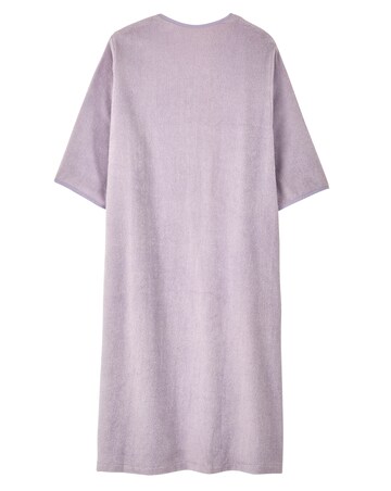 Pretty Secrets Towelling Zip Gown L42 | Simply Be