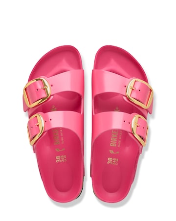 Birkenstock Arizona Fuchsia High Shine Big Buckle Sandals - Standard Fit (D)