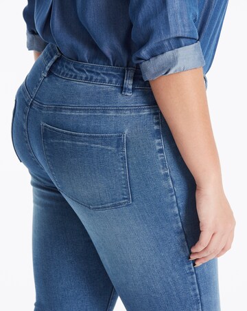 Mid Blue High Waisted Sophia Supersoft Fly Front Jeggings Regular Length