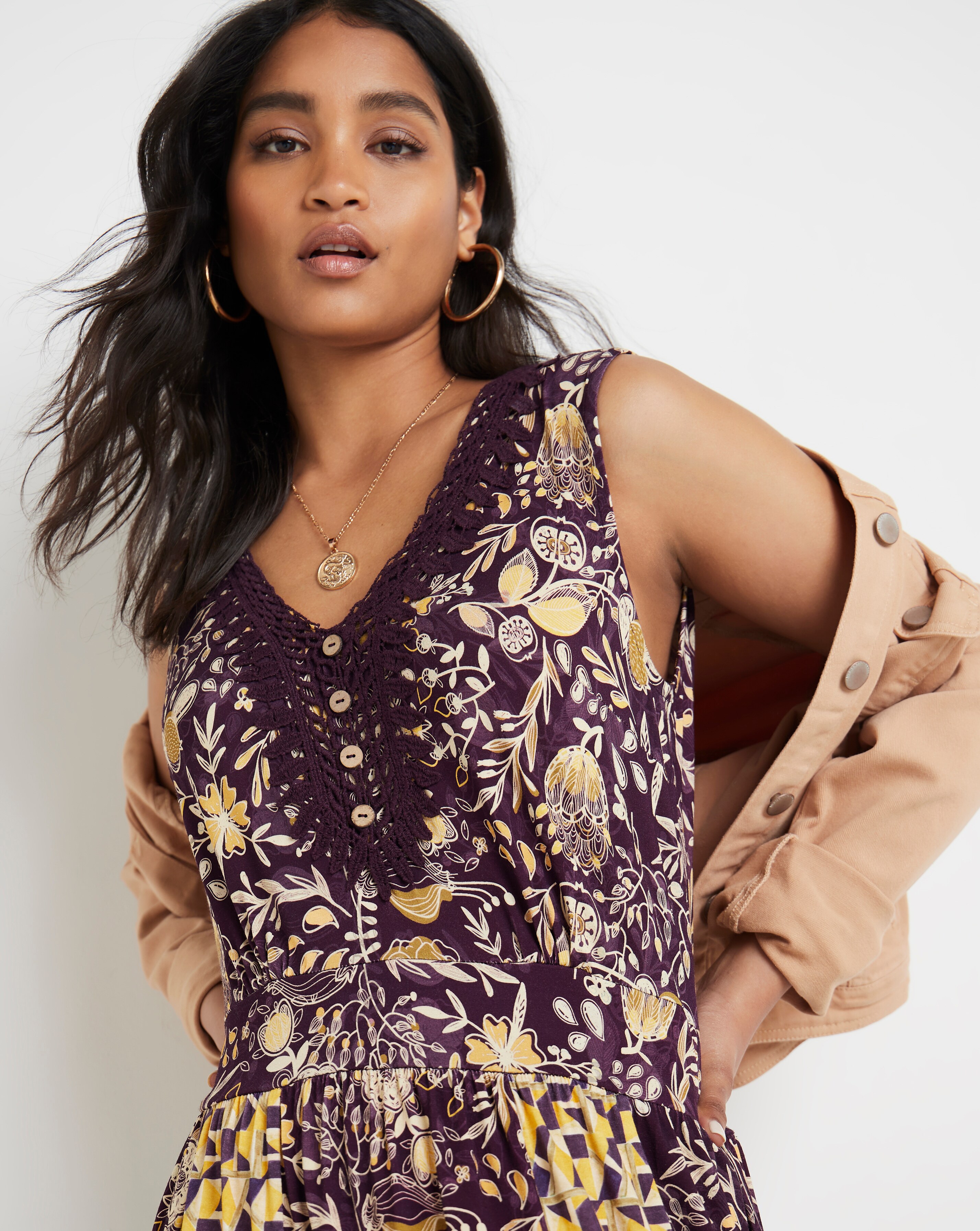 Boho handkerchief dress top