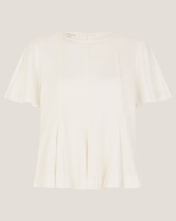 Monsoon Tate Lace Trim Jersey T-Shirt