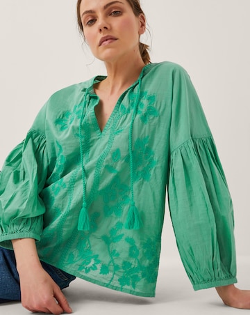Monsoon Milly Slouchy Embroidered Blouse