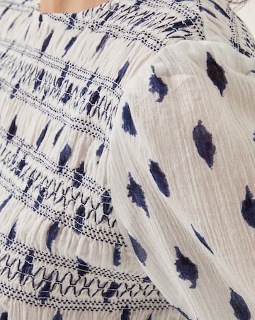 Monsoon Molly Spot Smocked Top
