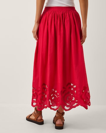 Monsoon Grace Cutwork Midi Skirt