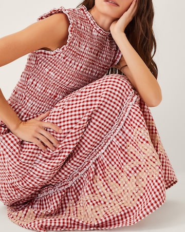 Monsoon Greta Gingham Maxi Dress