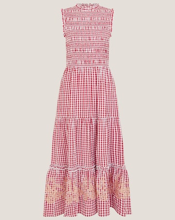 Monsoon Greta Gingham Maxi Dress