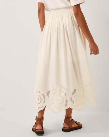 Monsoon Grace Cutwork Midi Skirt