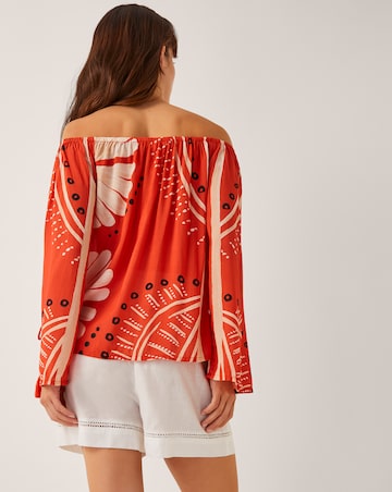 Monsoon Nara Print Bardot Top