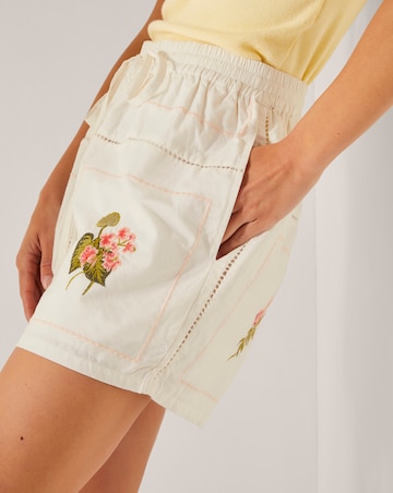 Monsoon Luna Floral Embroidered Shorts