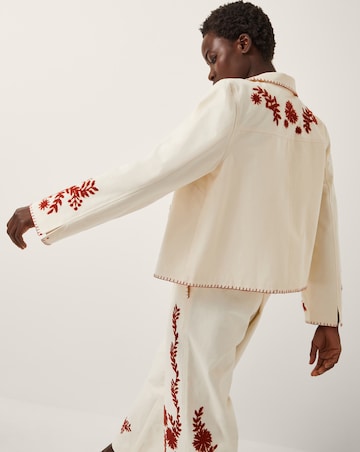 Monsoon Emilia Floral Embroidered Jacket