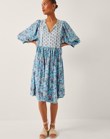 Monsoon Aine Floral Print Mini Dress