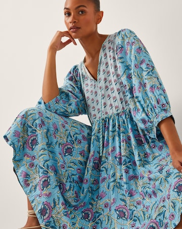 Monsoon Aine Floral Print Mini Dress