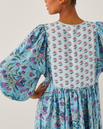 Monsoon Aine Floral Print Mini Dress