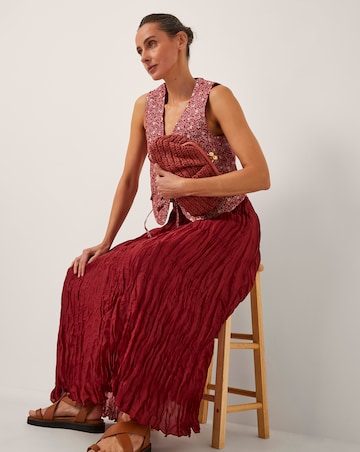 Monsoon Odessa Crinkle Maxi Skirt
