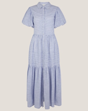 Monsoon Winnie Stripe Maxi Shirt Dress