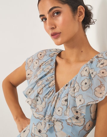 Monsoon Chloe Floral Ruffle Maxi Dress