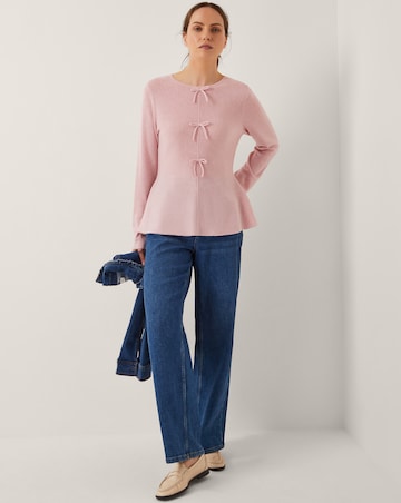 Monsoon Paula Peplum Bow Jumper