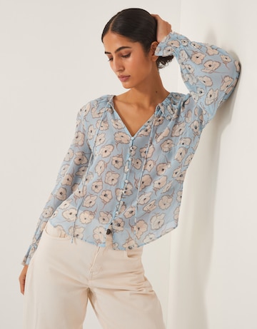 Monsoon Chloe Floral Ruffle Blouse