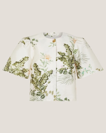 Monsoon Anne Floral Puff Sleeve Jacket