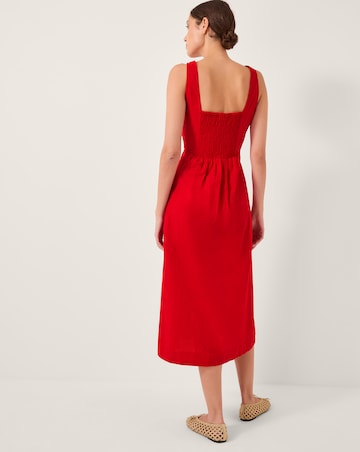 Monsoon Nell Linen Blend Midi Dress