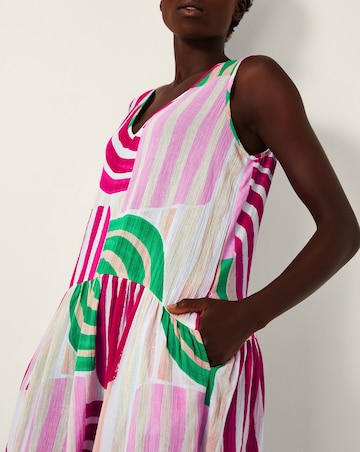 Monsoon Georgia Stripe Midi Dress