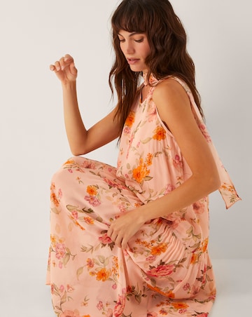 Monsoon Cassia Floral Print Midi Dress