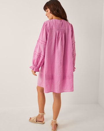 Monsoon Cosima Pintuck Mini Dress